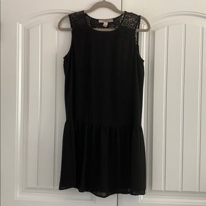 Black Tank Dress with Lace